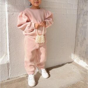 Cozy Pink Kids Sweatpants